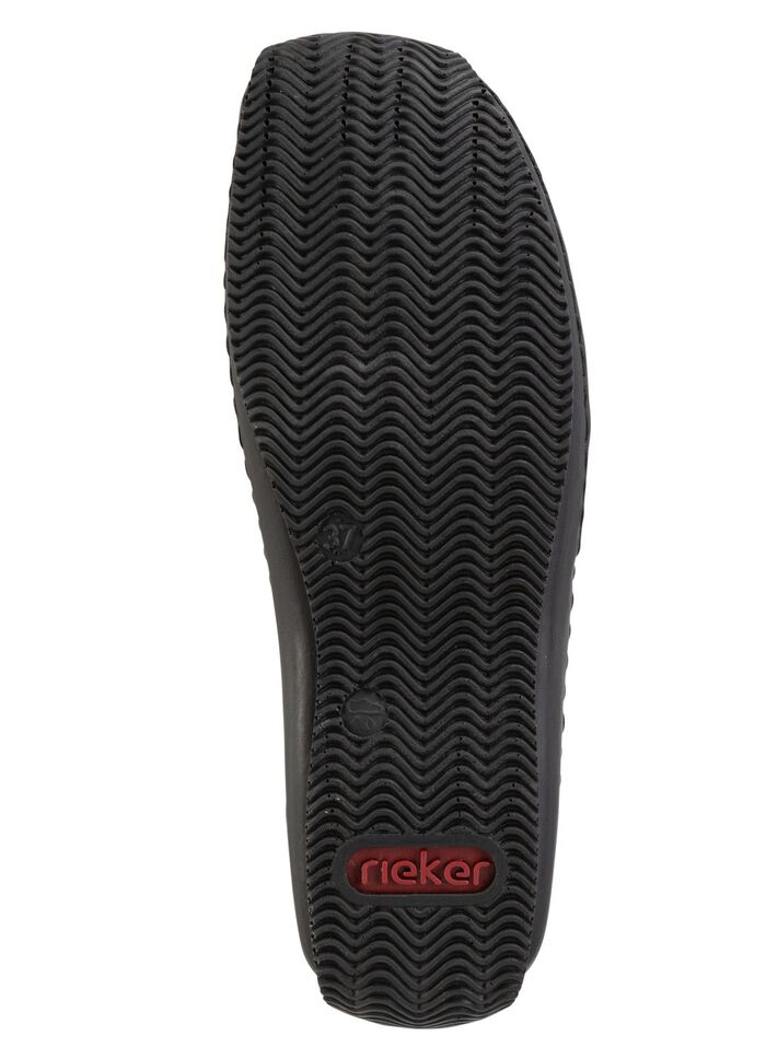 Rieker, klassische Damen-Slipper, mit Reissverschluss SCHWARZ