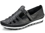 Gemini Mokassin-Slipper in sommerlichem Design SCHWARZ