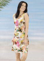 Laurina Kleid mit farbbrillantem Druckdessin, 