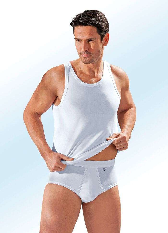 Pfeilring Dreierpack Slips aus Feinjersey, weiss 