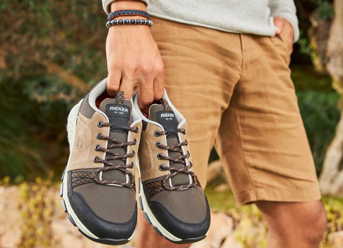 Rieker Sneaker mit Schn&uuml;rung TAUPE-BRAUN-SCHWARZ
