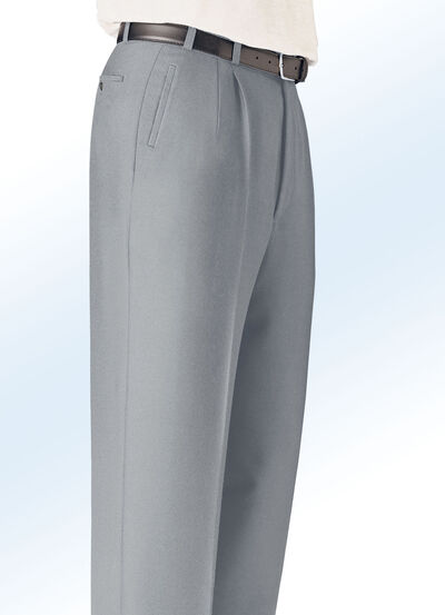 «Klaus Modelle»-Hose mit seitlichen Paspeltaschen 