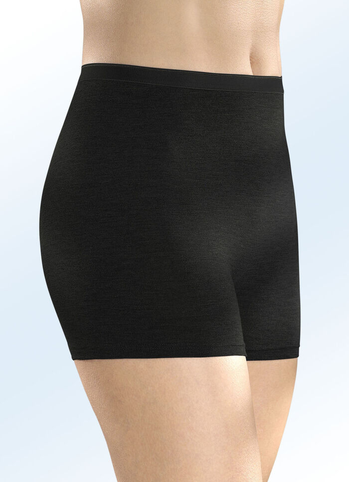 Sylvia Speidel Zweierpack Pants, atmungsaktiv 1X GRAU MELIERT, 1X SCHWARZ