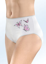 Dreierpack Slips mit Schmetterlingsmotiv, 