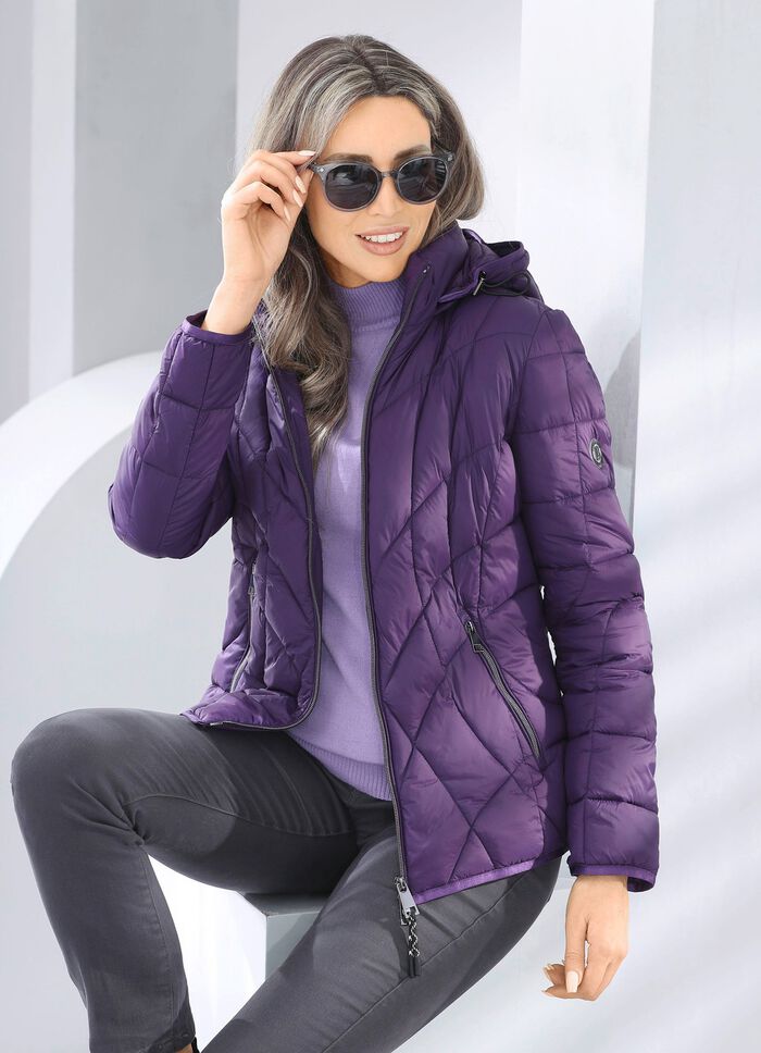 Jacke mit abnehmbarer Kapuze 