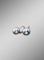 Ohrringe mit S&uuml;&szlig;wasser-Zuchtperlen HELLGRAU