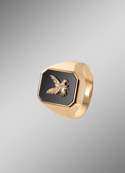 Herrenring mit Onyx 