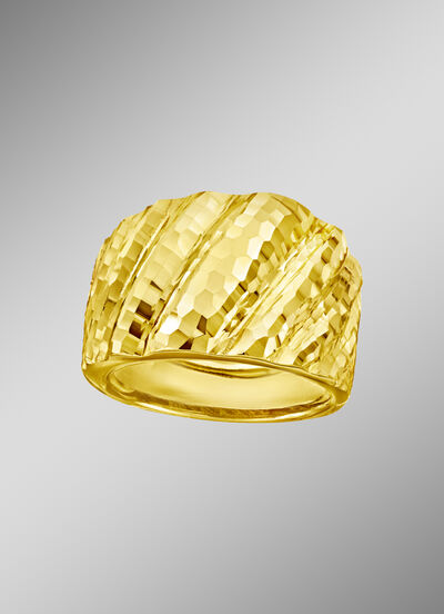 Stark diamantierter Damenring 