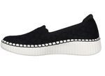 SKECHERS Slipper aus dehnbarem Strick-Material SCHWARZ