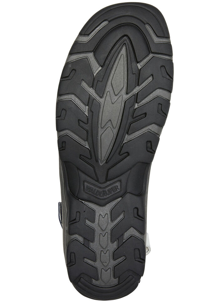 Waldläufer, sportliche Damen-Sandalen, Weite H, mit herausnehmbarem Fussbett WEISS-BLAU-ROT