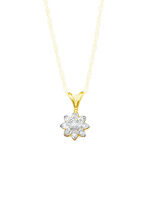 Anh&auml;nger mit Brillant und Diamanten 