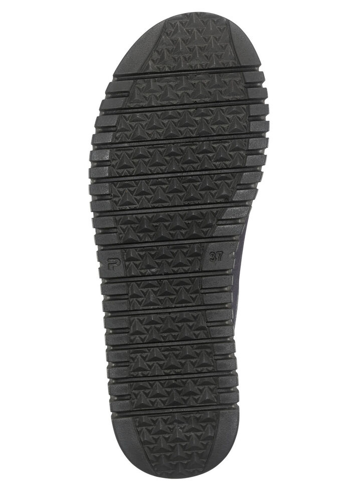 Mokassin-Schnürschuh aus Rind-Nubukleder MARINE