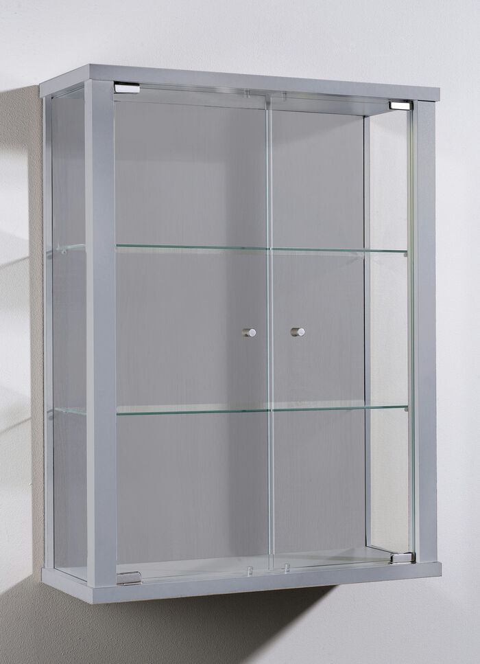 Hängevitrine mit ESG-Sicherheitsglas ALU