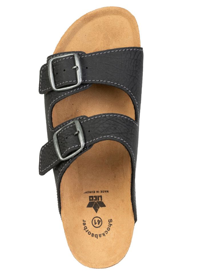 Klassische Herren-Pantoletten, mit verstellbaren Schliessen 