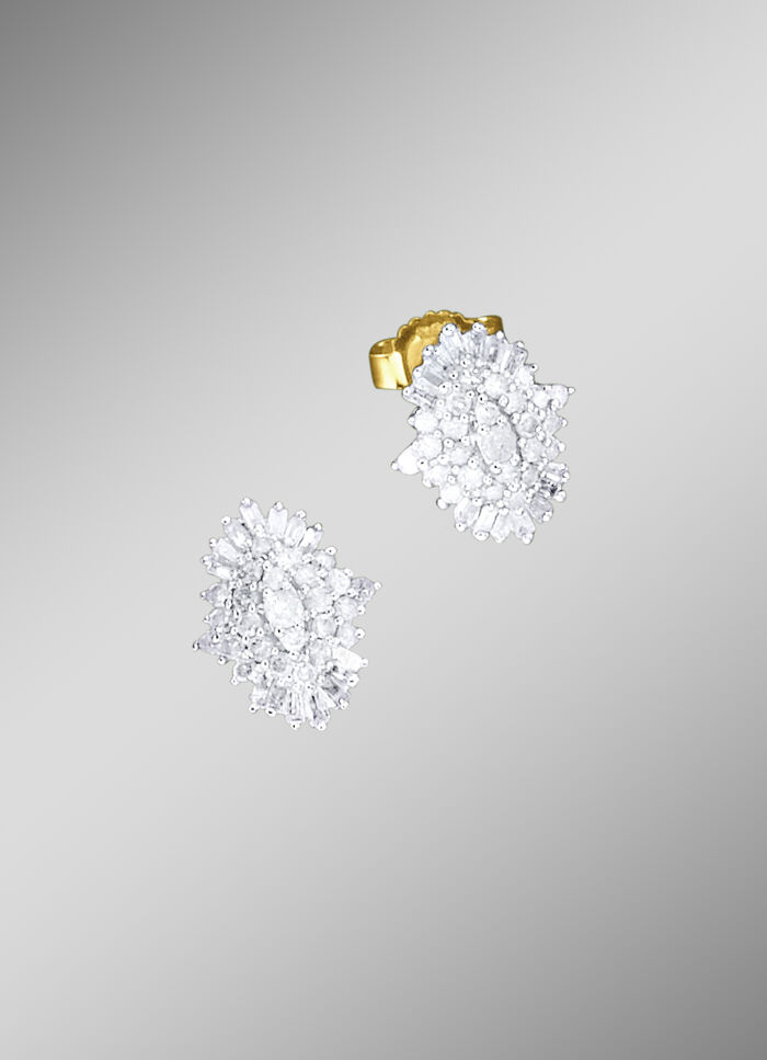 Exklusive Diamant-Ohrringe, 