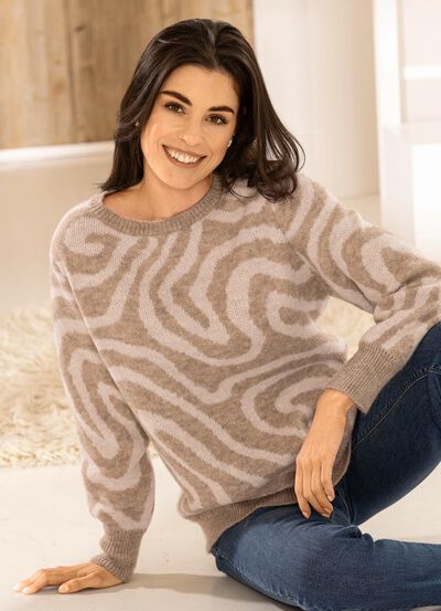 Pullover in Jacquard-Dessin 
