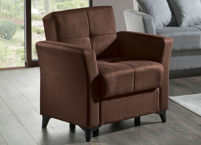 Gemütliche Polstermöbel mit Bettfunktion BRAUN