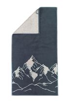 Frottier-Serie mit eingewebtem Bergpanorama GRANIT