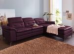 Leder-Polsterecke mit Relax-Funktion BORDEAUX