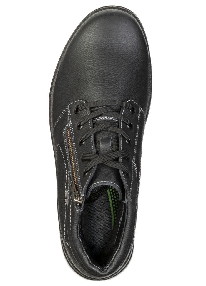 GINO GALANTE, gef&uuml;tterte Herren-Boots, Winterschuhe, Weite H, mit Reissverschluss SCHWARZ