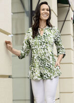 Shirt-Tunika mit Biesenzier 