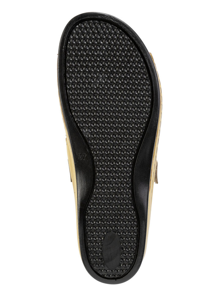 Gemini Pantolette aus teilweise schattiertem Rind-Nappaleder, 