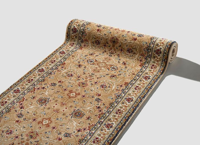 Klassischer L&auml;ufer mit hoher Flordichte BEIGE