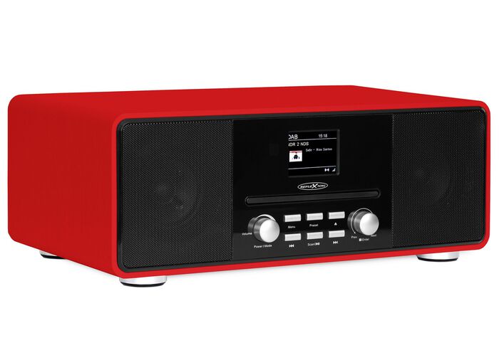 Reflexion HRA19DAB Stereoanlage mit DAB+ Radio ROT