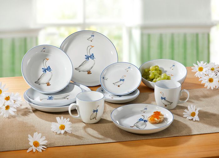 10-teiliges Porzellan-Service 