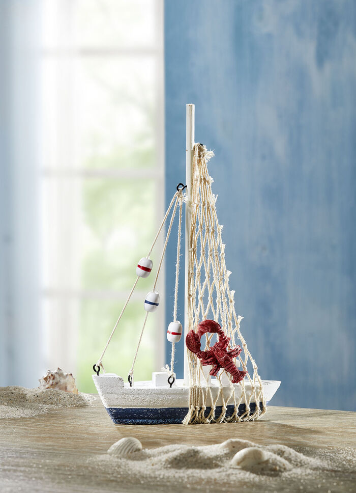 Segelboot aus Holz, 