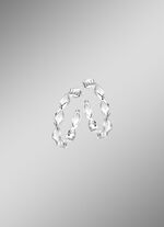 Gedrehte Creolen in edlem Silber 925/- fein 