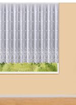 Vorhang Blumen mit Universalschienenband WEISS