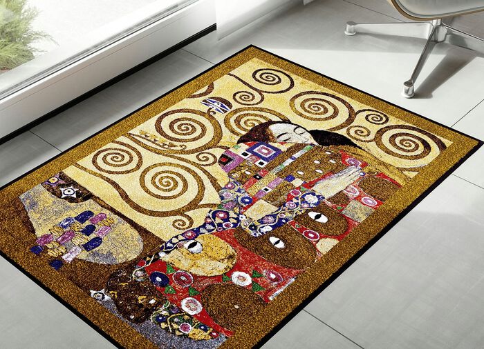 Strapazierf&auml;hige Fussmatte mit rutschsicherer Gummi-R&uuml;ckseite 