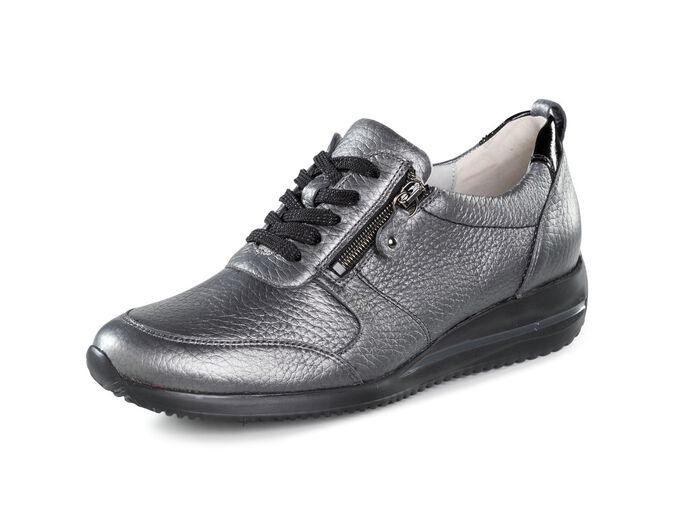 Waldl&auml;ufer, leichte Damen-Sneaker, Weite H, mit herausnehmbarem Fussbett ALTSILBER