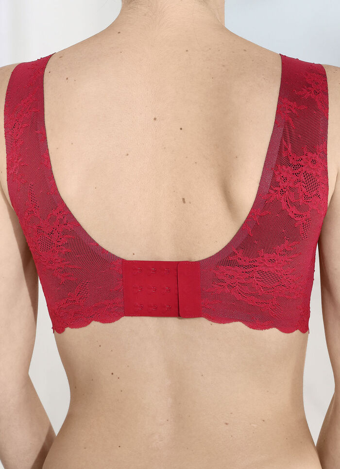 Superbequemer Anita BH aus elastischer Spitze ROT