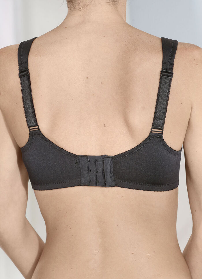 Viania Zweierpack Bügel-BH mit Elastikspitze 1X SCHWARZ, 1X SEKT