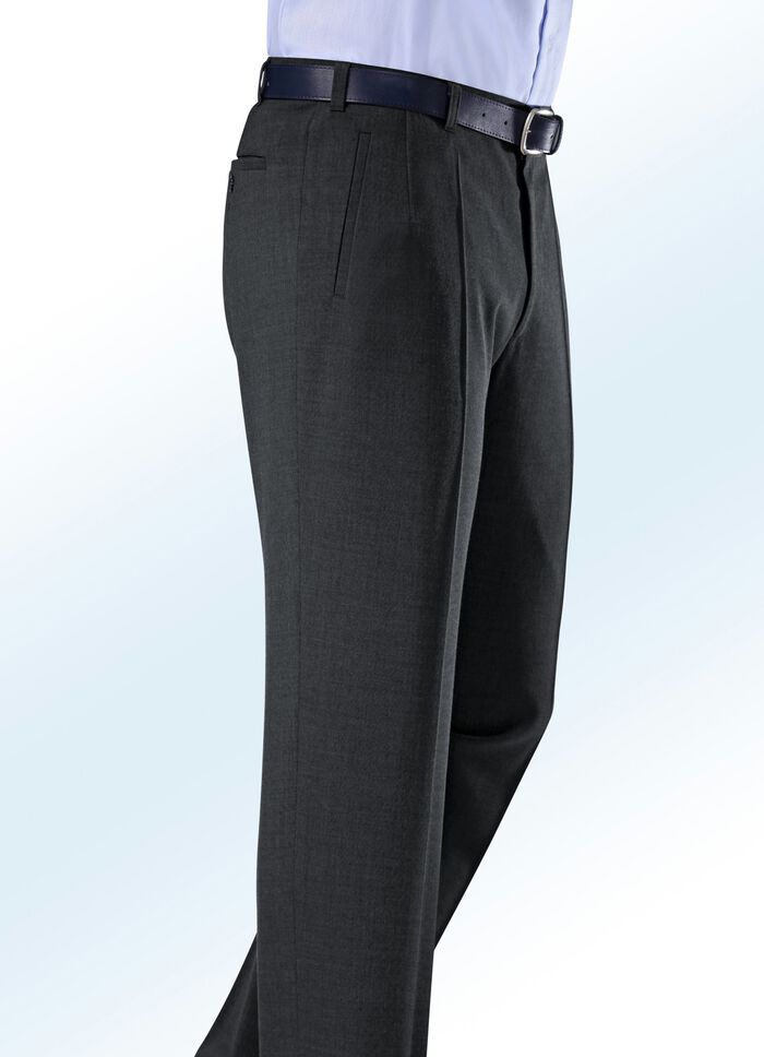 «Klaus Modelle»-Hose mit Paspeltaschen  ANTHRAZIT