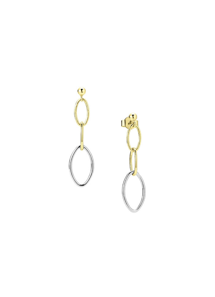 Ohrstecker: Moderne Eleganz in Bicolor 