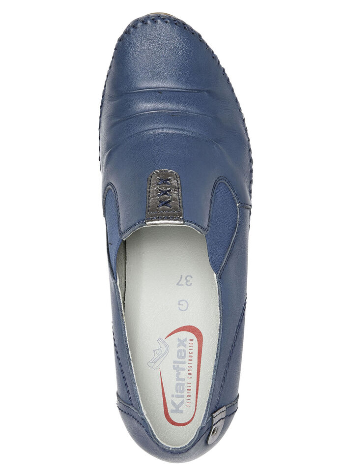 ELENA EDEN, stilvolle Damen-Pumps, Weite G, mit herausnehmbares Fussbett BLAU