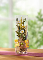 Blüten-Arrangement in Glasvase, 