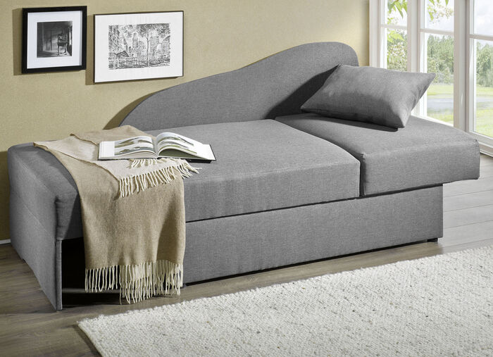 Schlafsofa mit Bonnellfederung GRAU