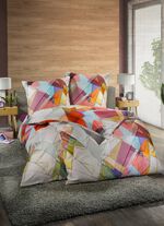 Bettw&auml;sche-Garnitur in Mako-Satin Qualit&auml;t BUNT