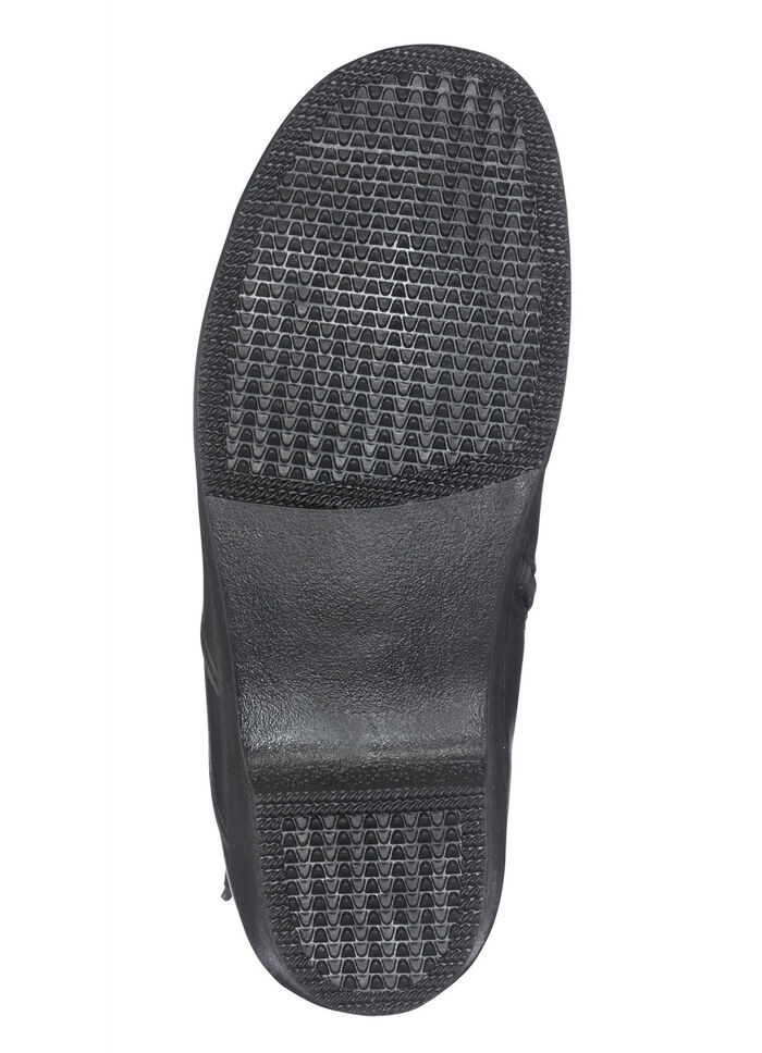 Stiefelette mit verstellbarer Zierspange SCHWARZ