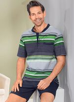 Shorty mit Knopfleiste und Brusttasche 