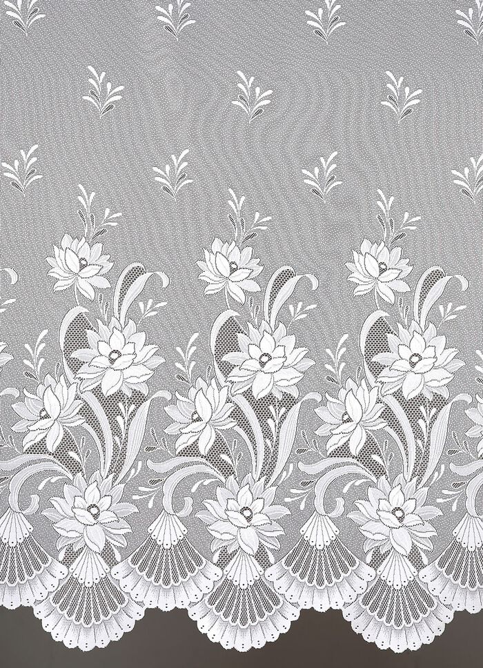 Langvorhang mit Automatikfaltenband 1:3 