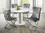 Trendige Esszimmer-Stühle, 2er-Set GRAU