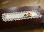 Elegante Raumdekoration mit 2-farbiger Makramee-Spitze CREME