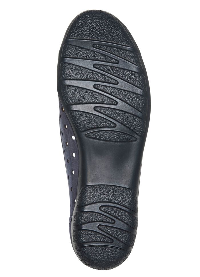 ELENA EDEN, sommerliche Damen-Ballerinas, Weite G, mit herausnehmbarem Fussbett MARINE