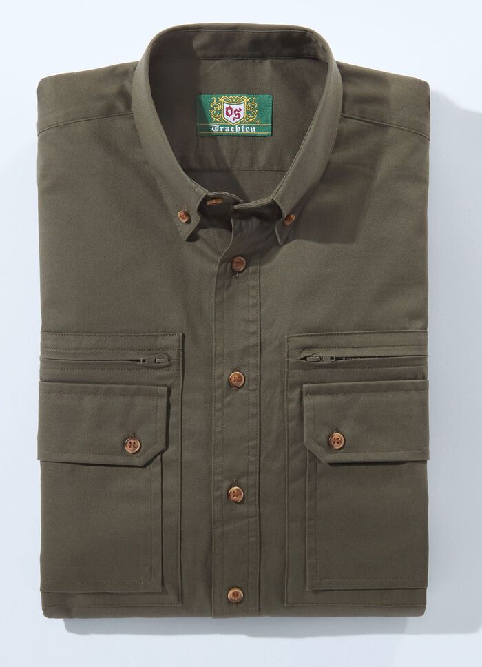 &laquo;OS-Trachten&raquo;-Hemd mit Button-Down-Kragen in 3 Farben 