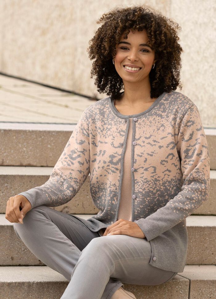 Strick-Twinset in Jacquard-Dessin 